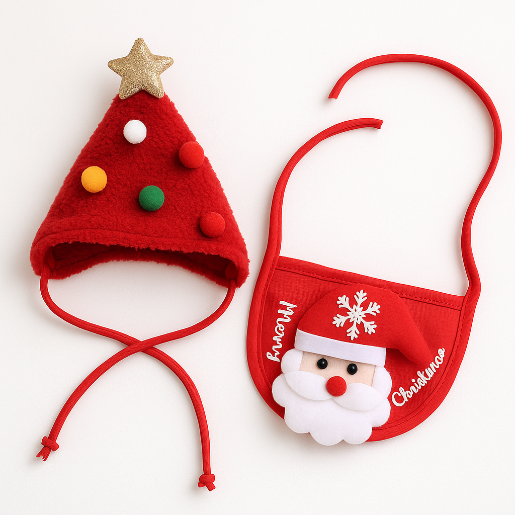 Santa Paws Duo ( Hat + Scarf)