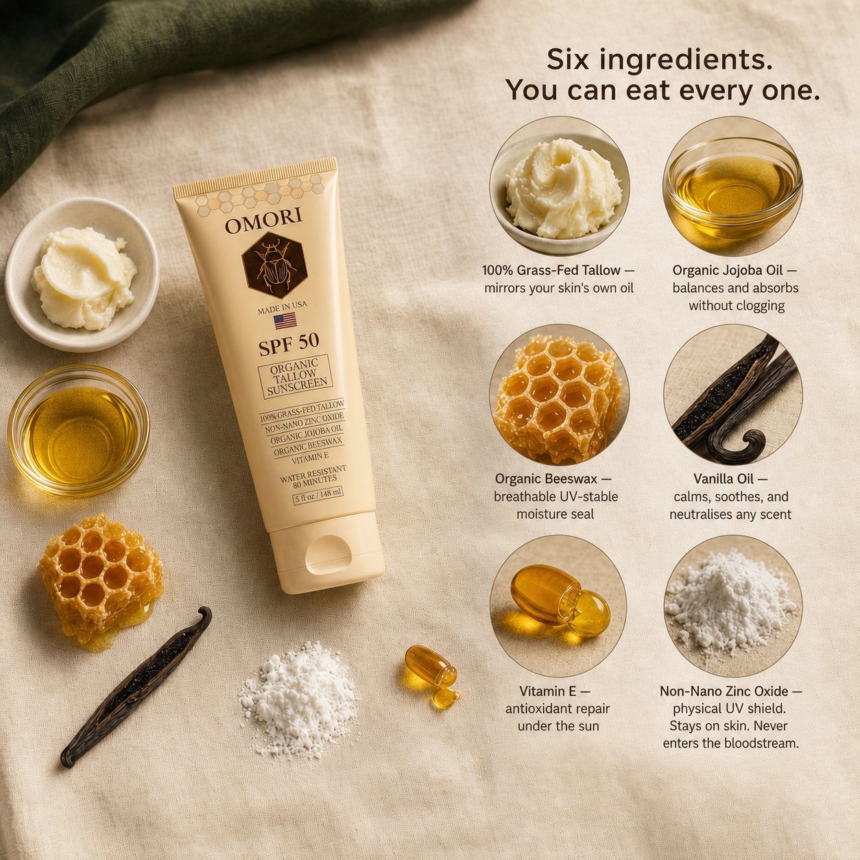 Omori Orgamic Tallow Sunscreen