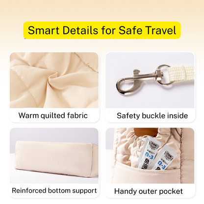 Cozy Pet Shoulder Carrier (Cats ≤16.5 lbs | Dogs ≤11 lbs)