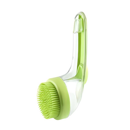 Pet Liquid Long Handle Press Bath Brush