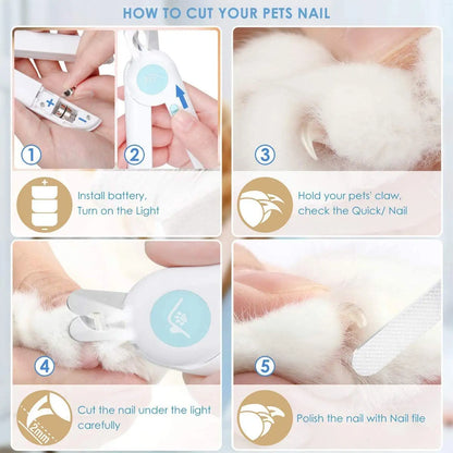 LED Nail Clipper for Cats & Dogs