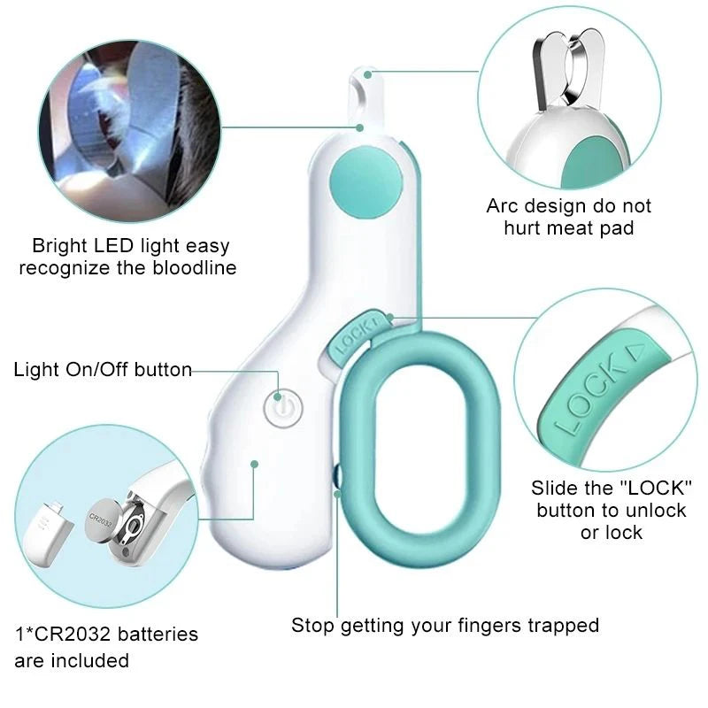 LED Nail Clipper for Cats & Dogs