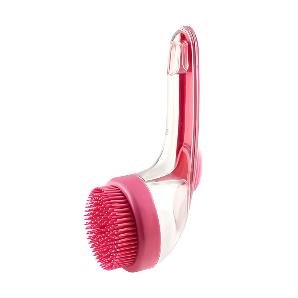 Pet Liquid Long Handle Press Bath Brush