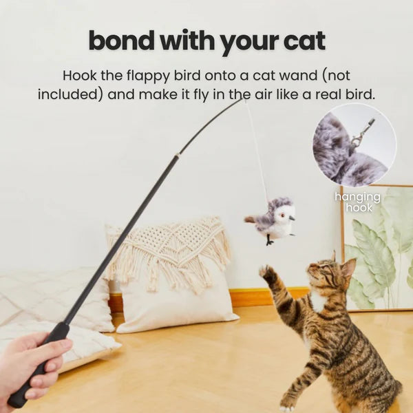 FlutterPlay Sparrow: Interactive Flying Cat Toy
