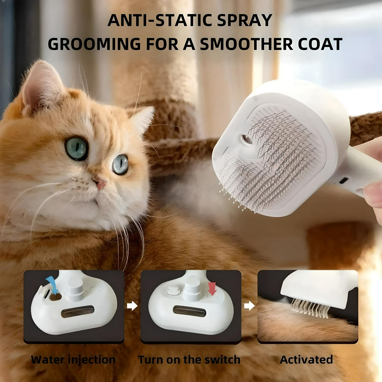 Pet Spray Hair Comb